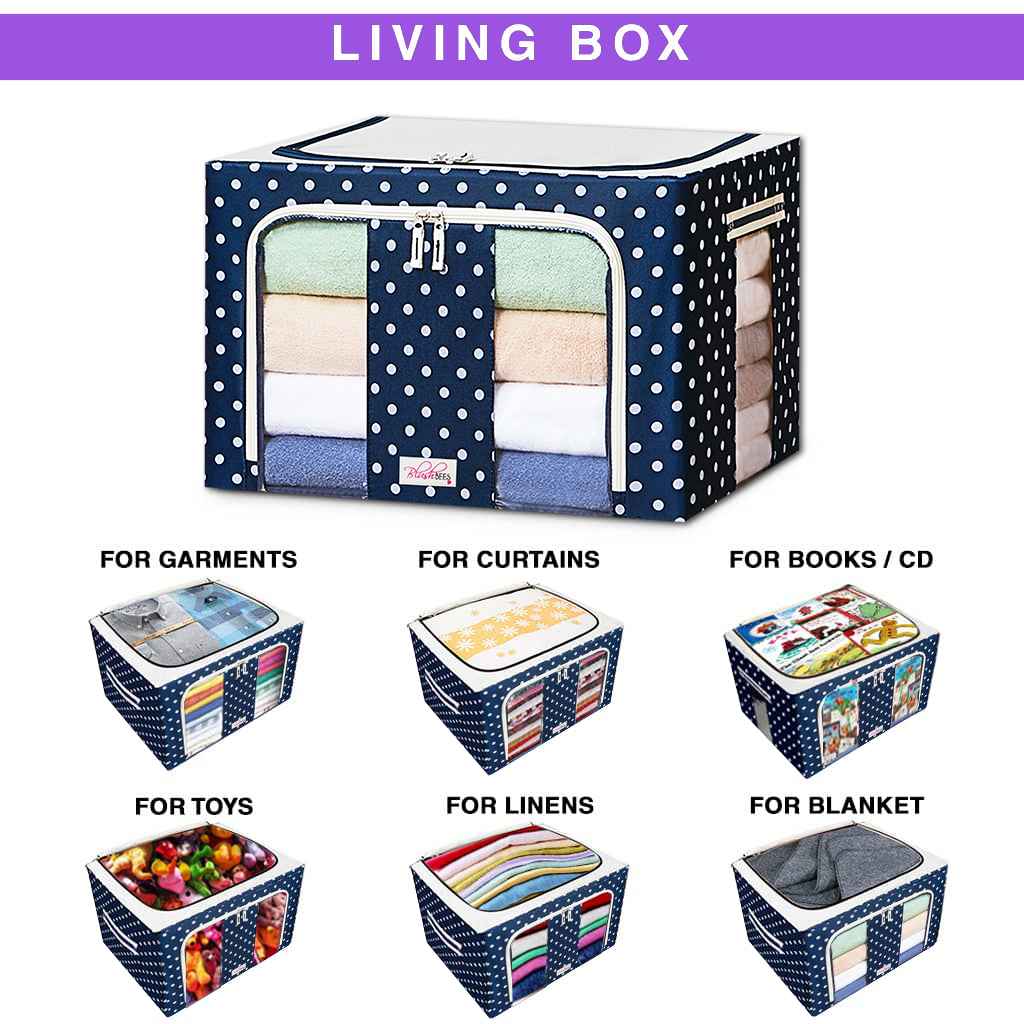 Small Storage Boxes with Lids 6 Pack Linen Collapsible Cube