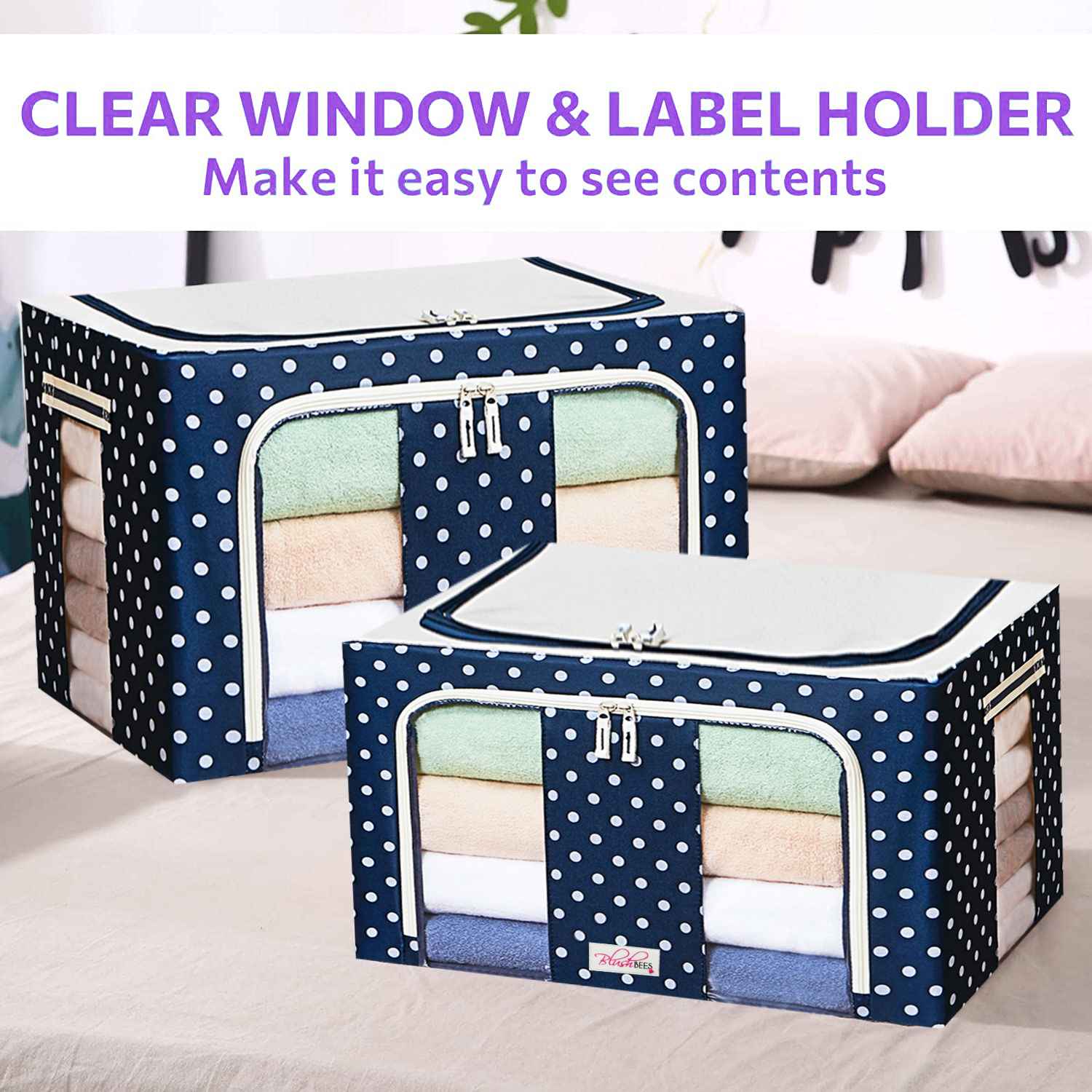 Fabric double cover clothing storage box Clothing storage box Non-woven  double cover large toy storage underwear storage box - buy Fabric double  cover