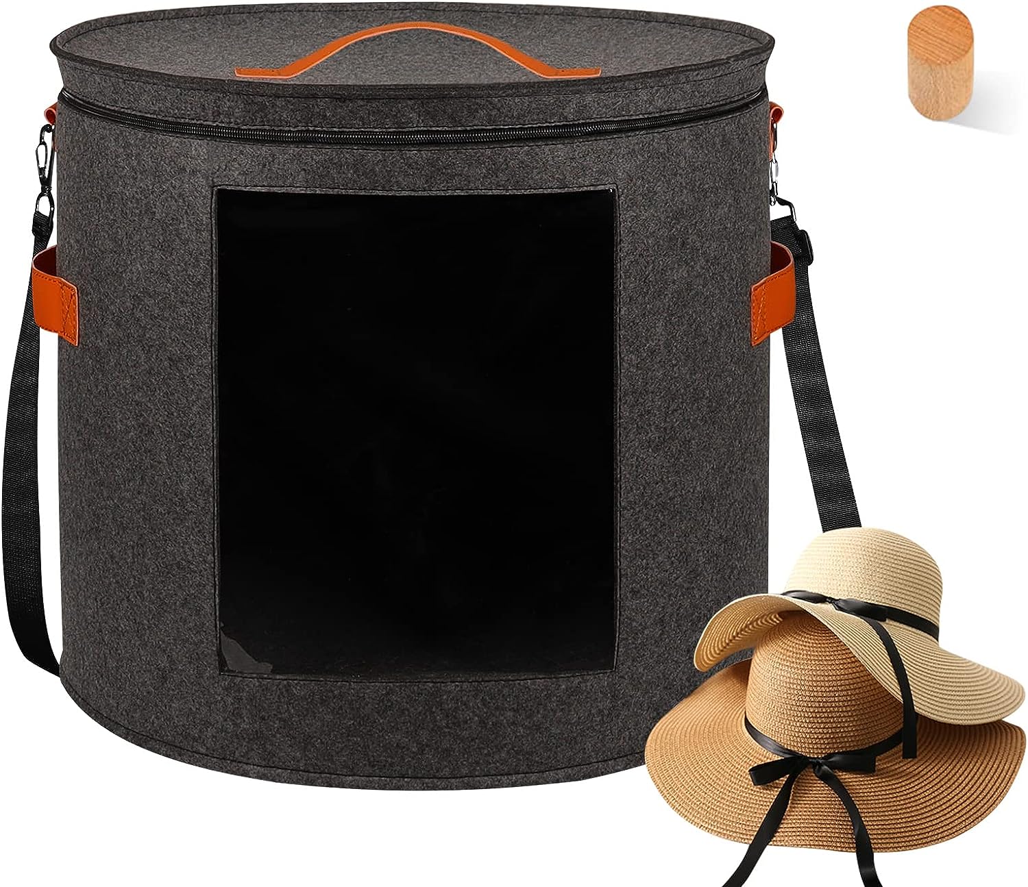 Blushbees® Oversized Hat Storage Box - 19" D X 17" H with Dustproof Lid