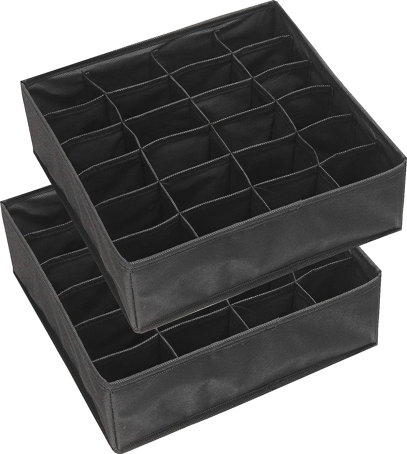 Blushbees® 24 Cell Drawer Divider, 2-Pack Closet Socks Organizer