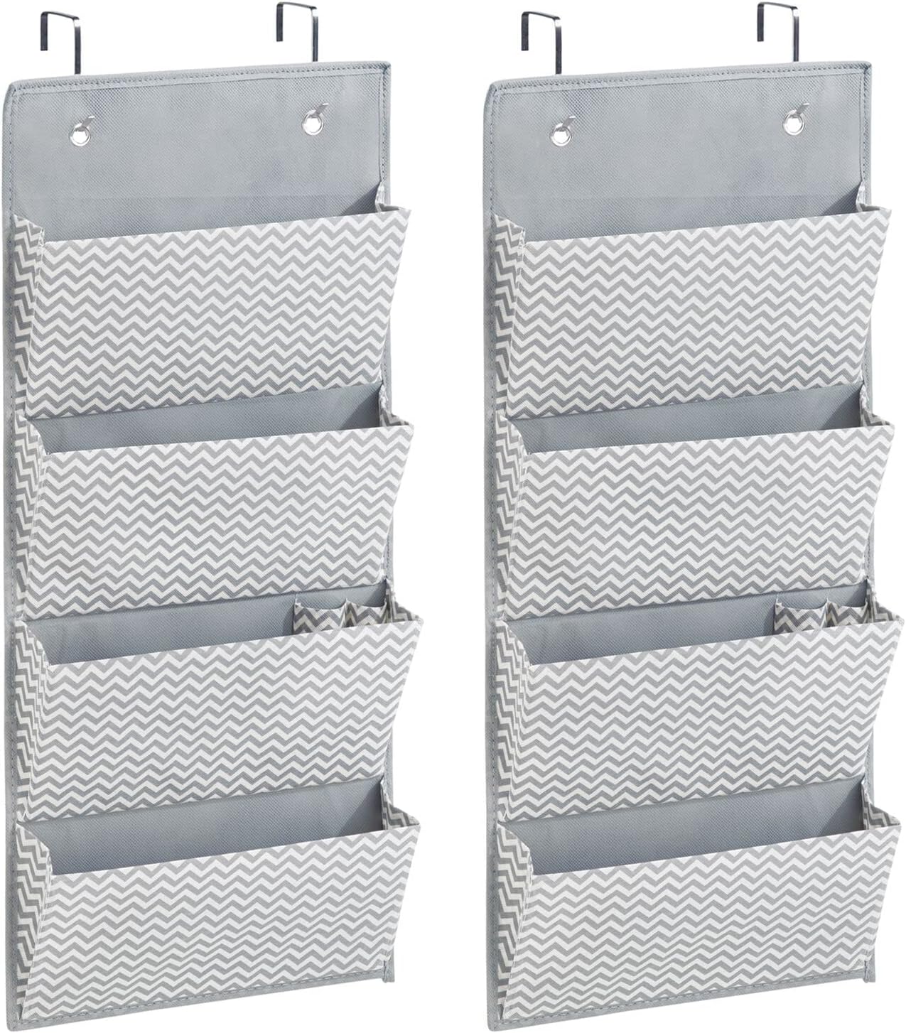 Blushbees Soft Fabric Wall Mount/Over Door Hanging Storage Organizer  (Pack of 2)