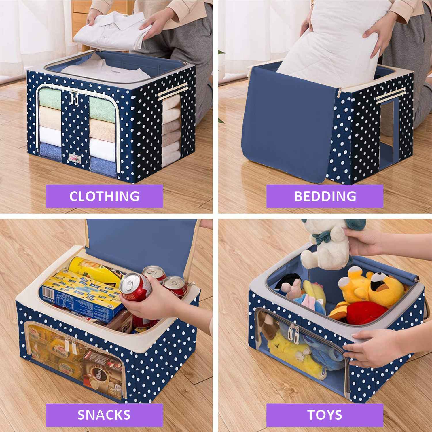 BlushBees® Storage Containers, For Clothes, Blankets, Kitchen Items, w –  BLUSHBEES USA